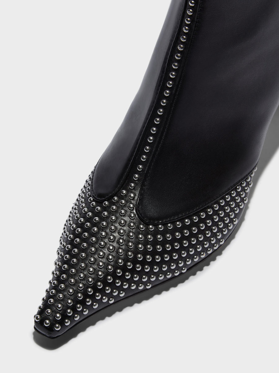 Sila Mini Stud Leather Boots