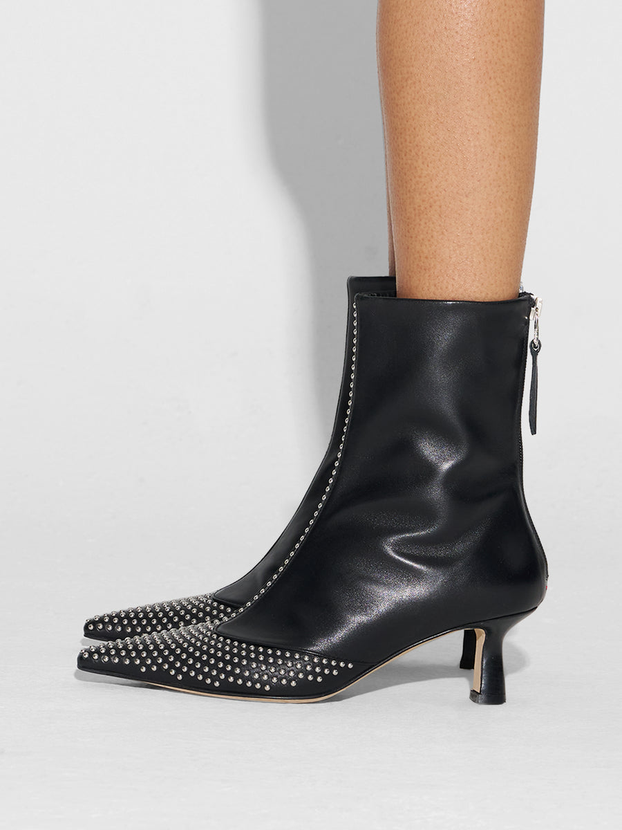 Sila Mini Stud Leather Boots