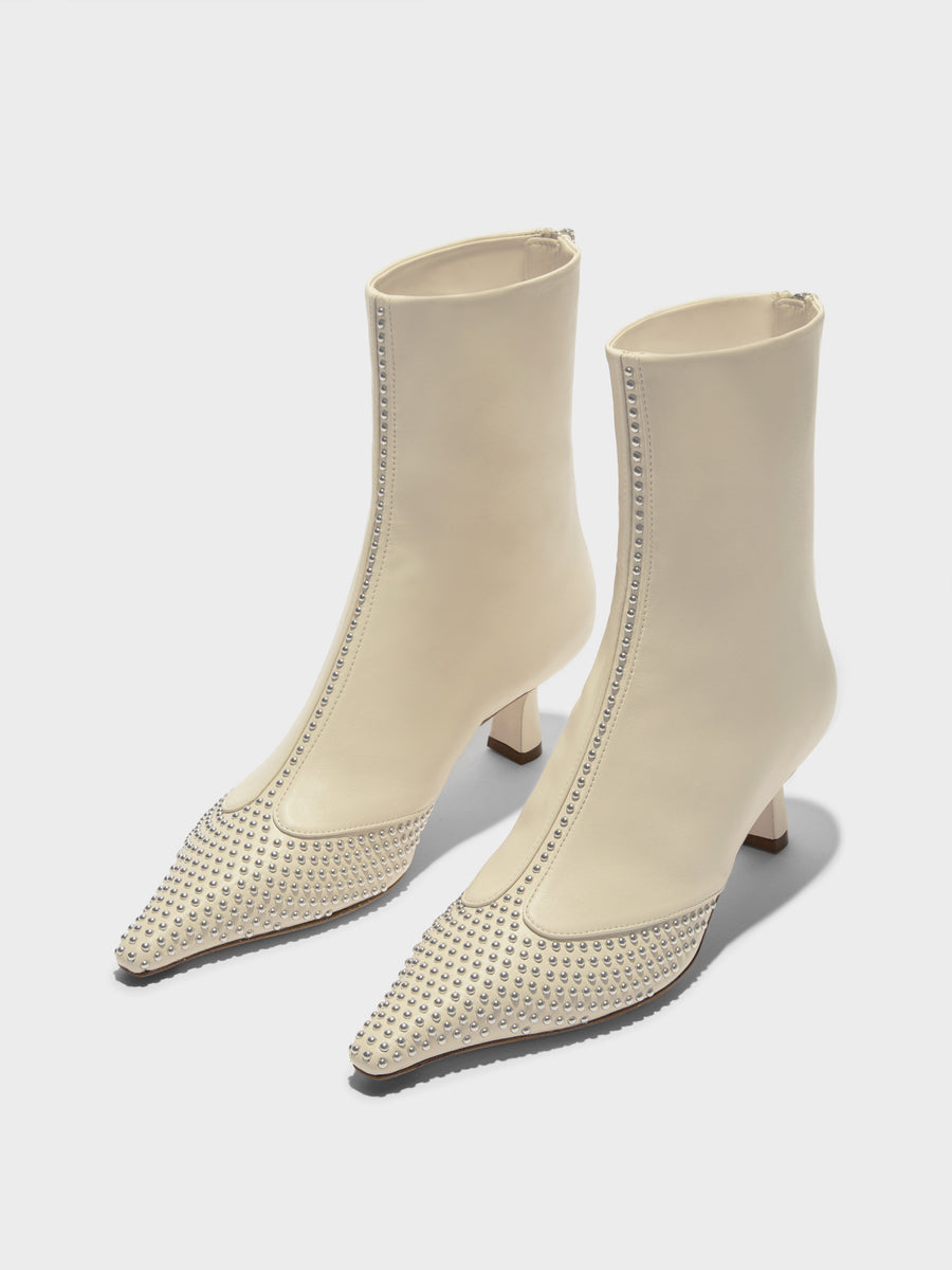 Sila Mini Stud Leather Boots