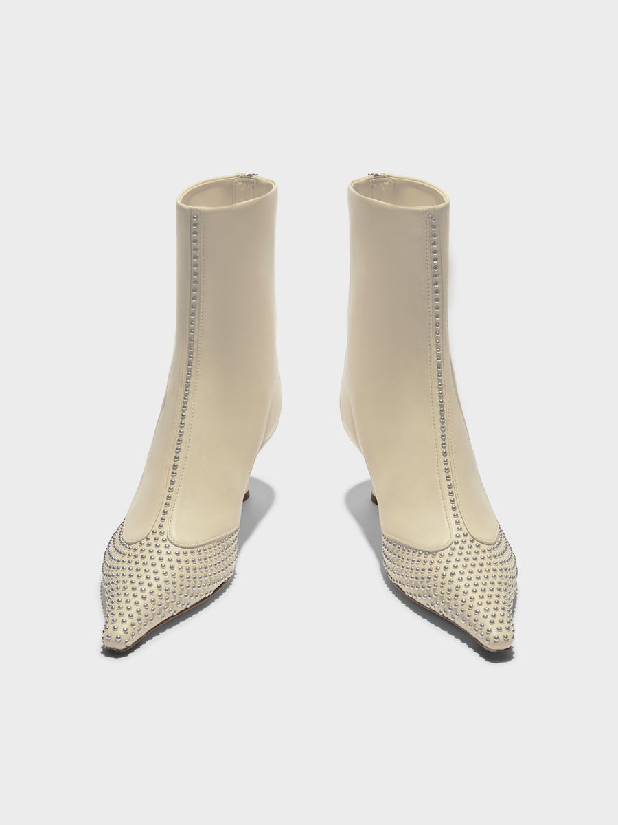 Sila Mini Stud Leather Boots
