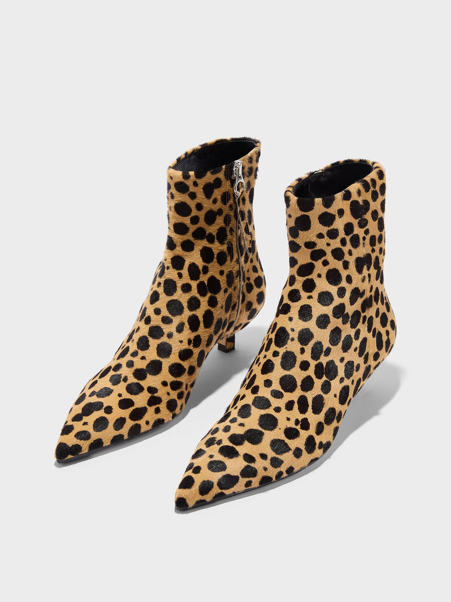 Sofie Leopard Ankle Boots