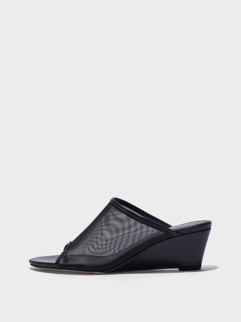 Suzanne Mesh Wedge Sandals
