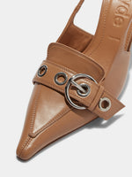 Tara Leather Slingback Pumps - Image 3