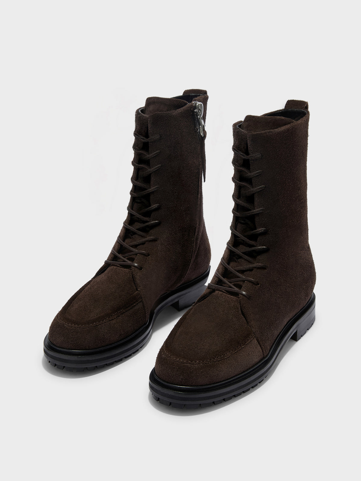 Tate Suede Lace-Up Ankle Boots