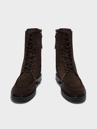 Tate Suede Lace-Up Ankle Boots