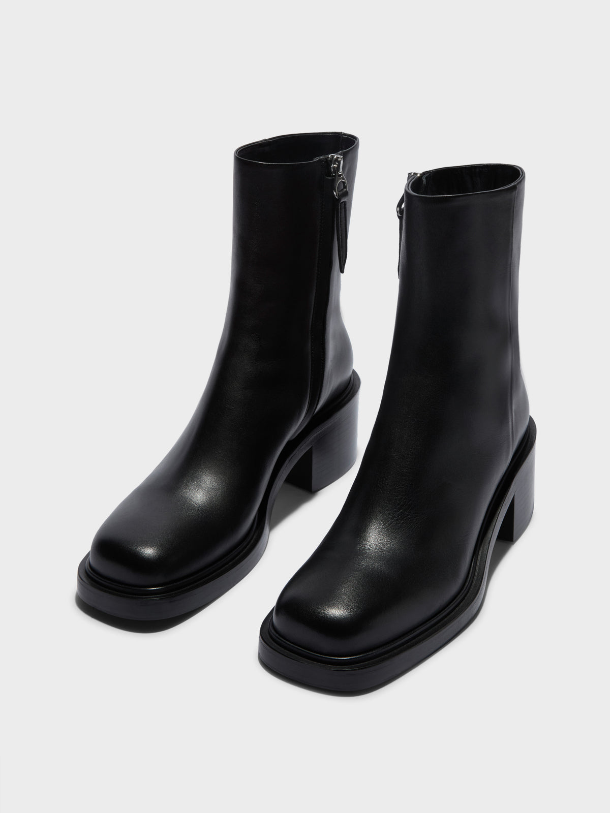 Teddy Block Heel Boots