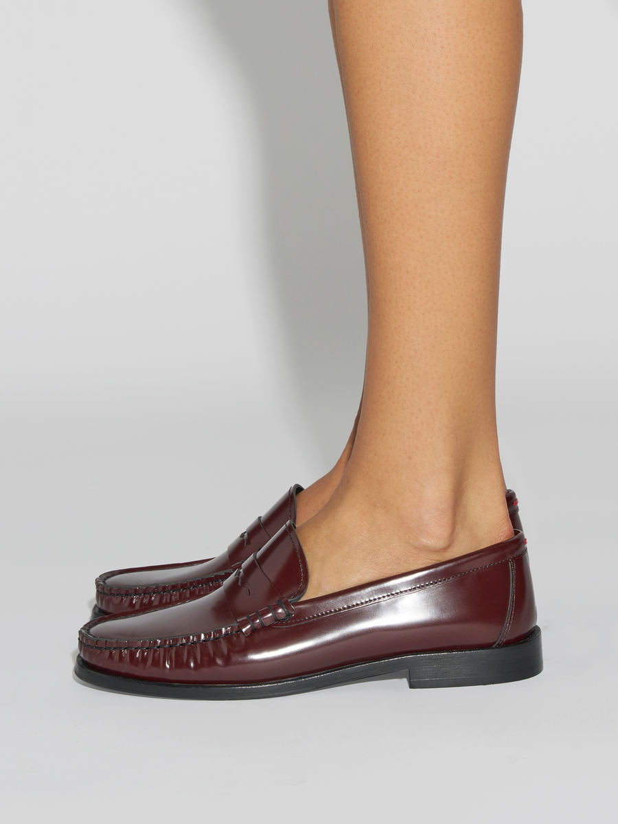 Aeyde | Terry Polido Leather Loafers Leather Flats for Women | Port Polido | Round Toe | Low Heel | How to Style