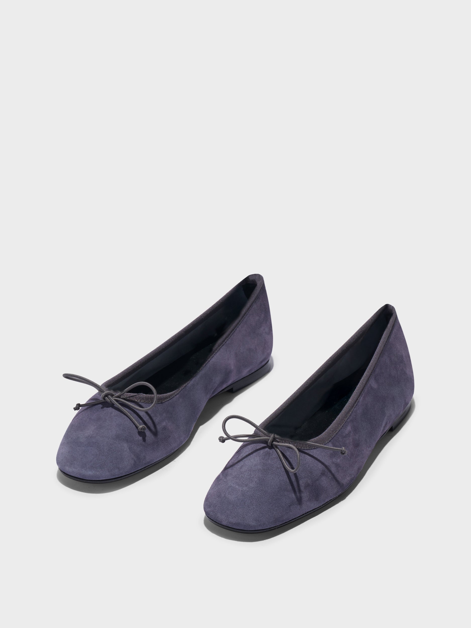 Aeyde | Tiby Suede Ballet Flats Leather Flats for Women | Moss Suede | Round Toe | Flat Heel | Luxury Materials | Handmade in Italy