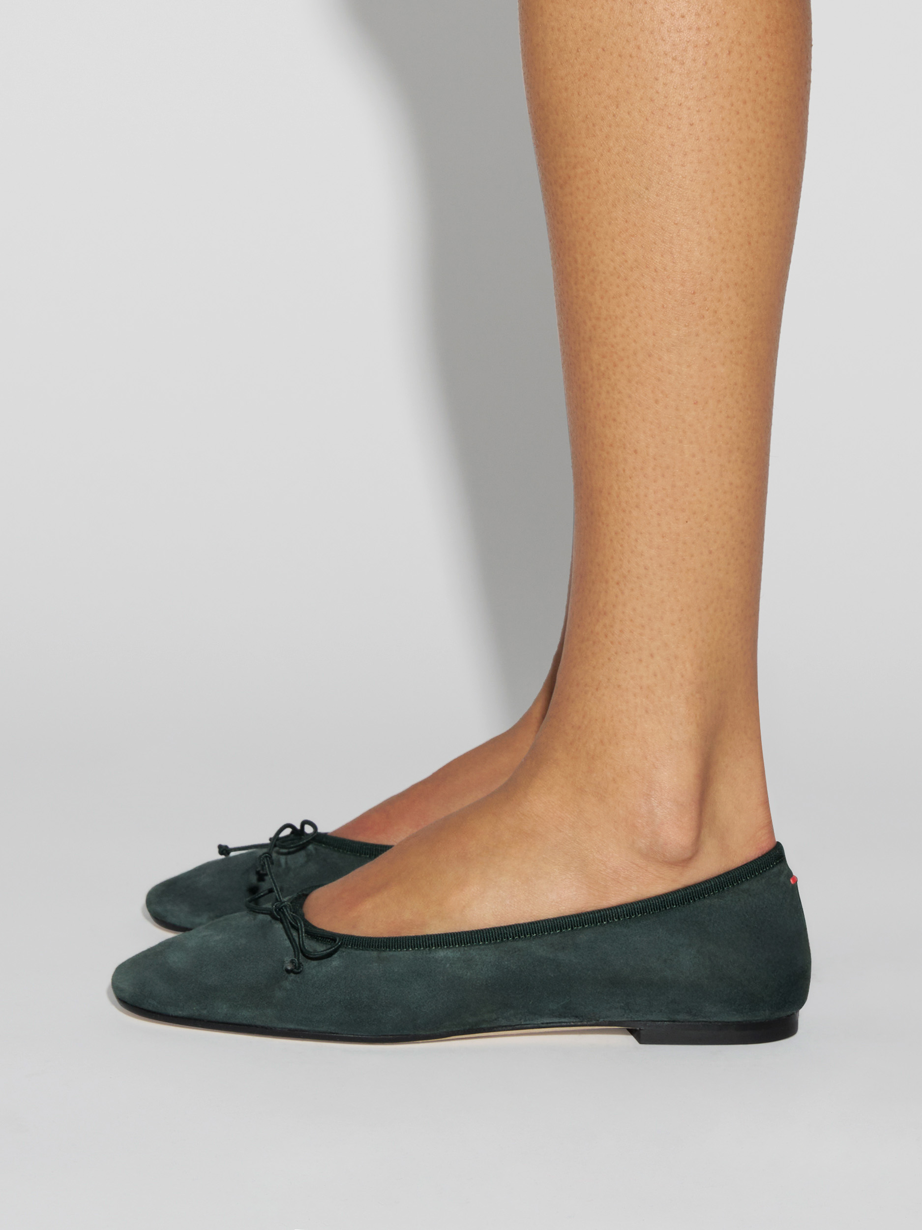 Aeyde | Tiby Suede Ballet Flats Leather Flats for Women | Dusty Purple Suede | Round Toe | Flat Heel | How to Style