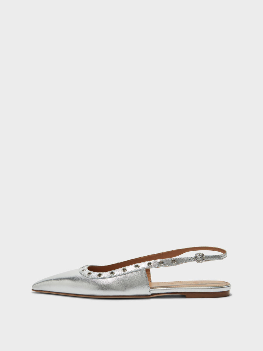 Tizia Leather Slingback Flats