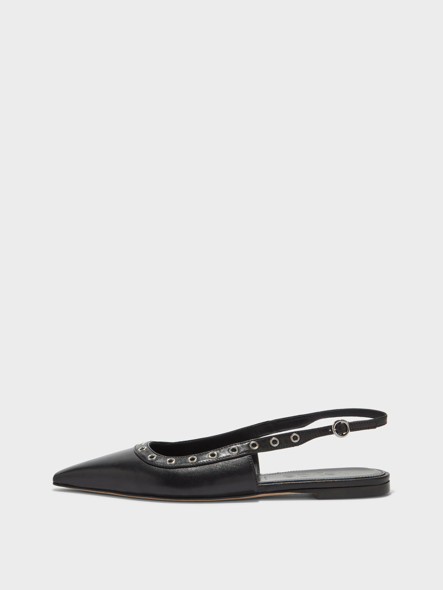 Tizia Leather Slingback Flats