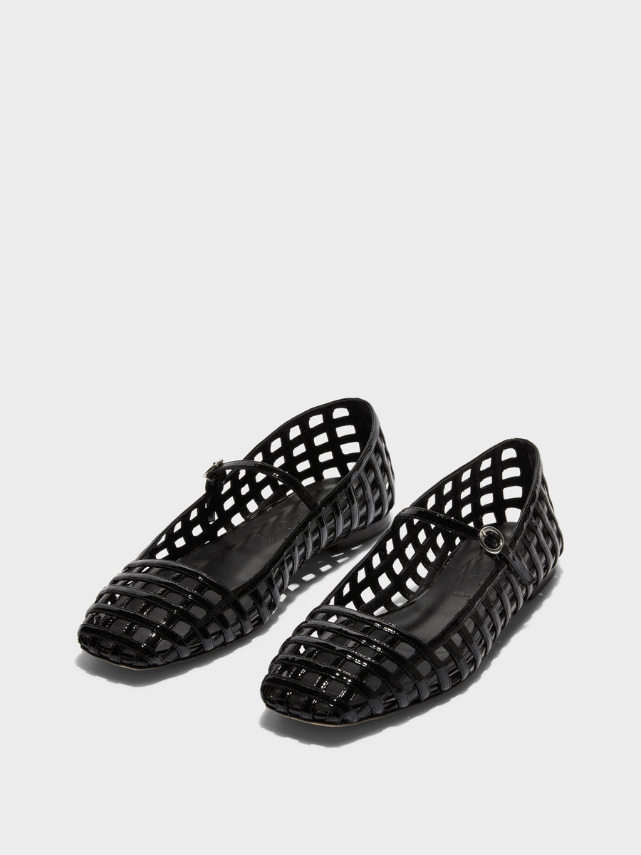 Uma Caged Mary-Jane Flats