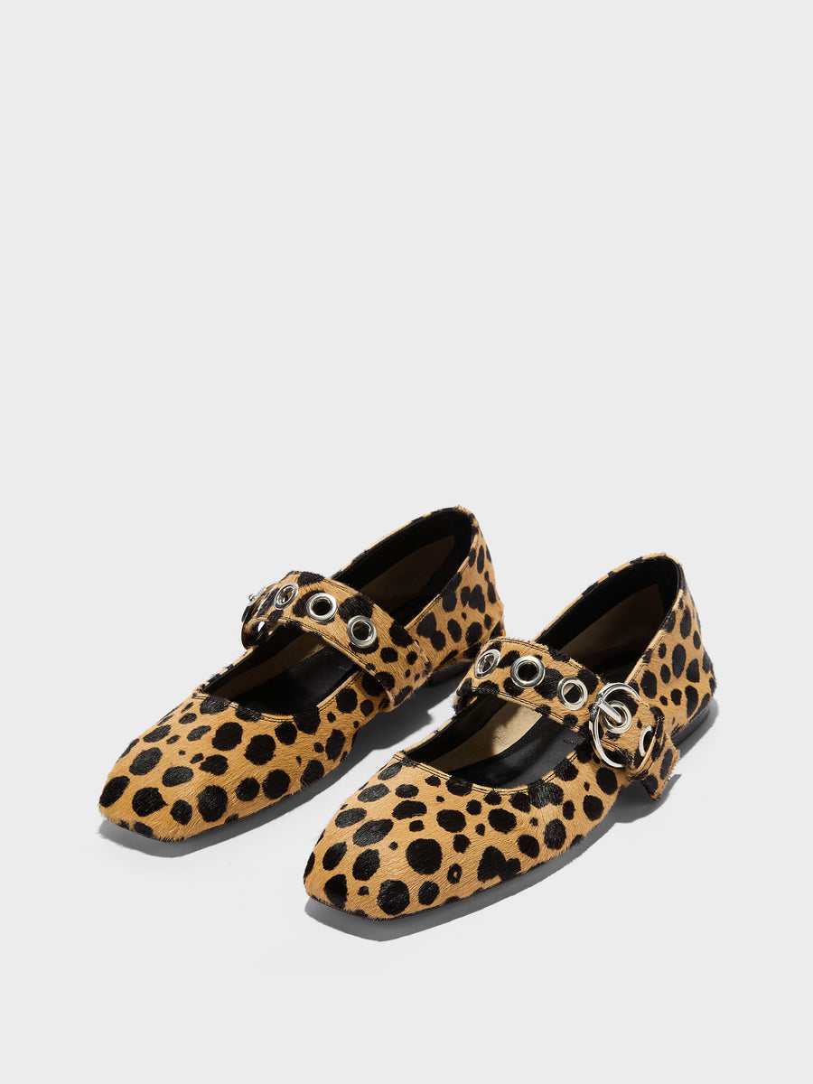 Uma Leopard Mary-Janes