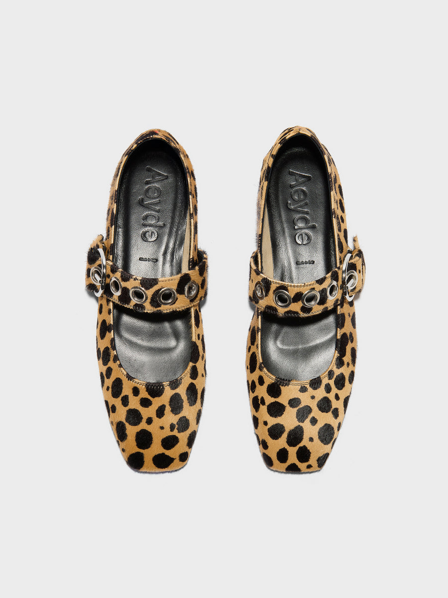 Uma Leopard Mary-Janes