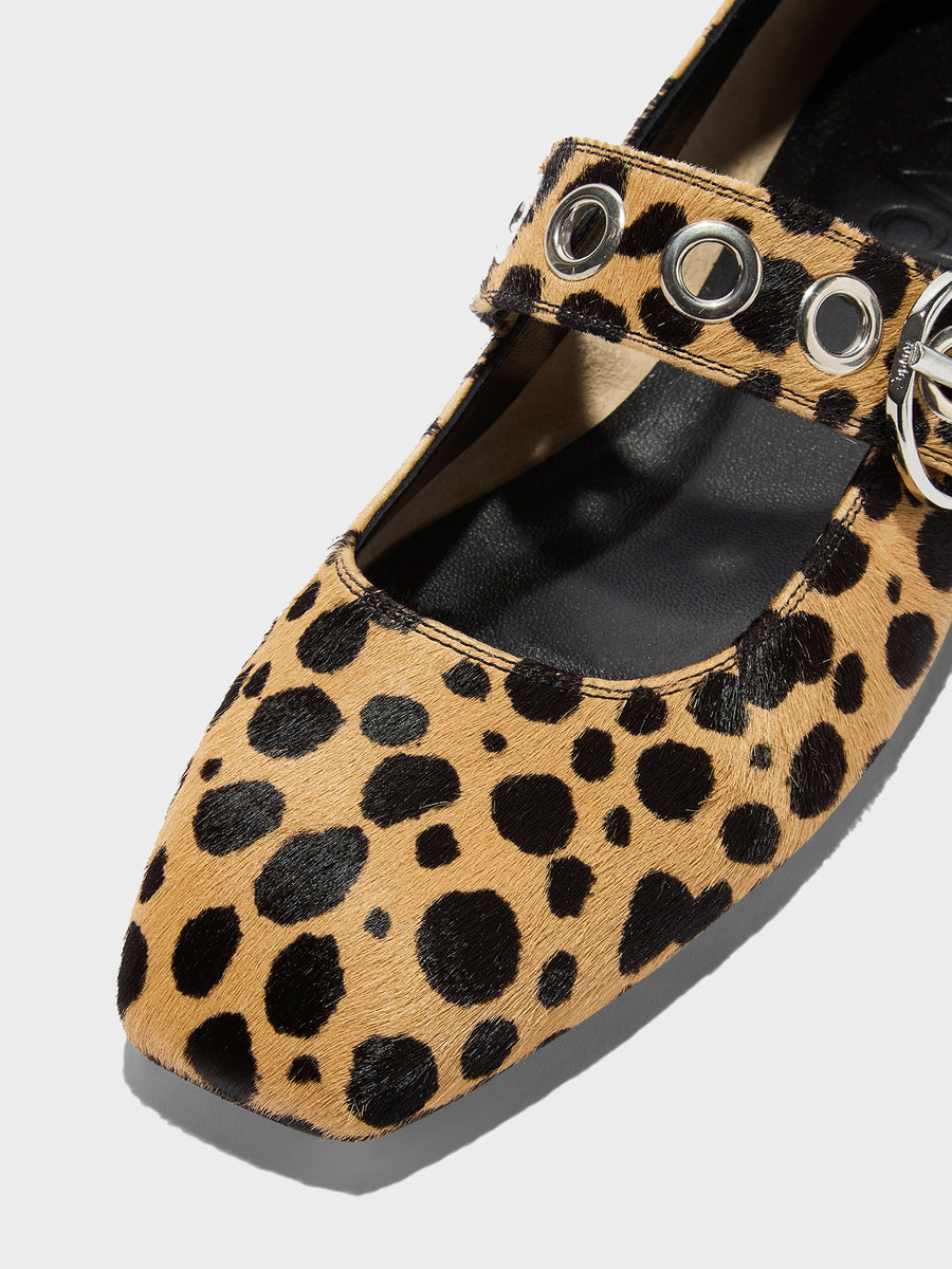 Uma Leopard Mary-Janes