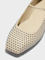 Uma Mini Studs Leather Flats - Image 4