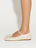 Uma Mini Studs Leather Flats - Image 6
