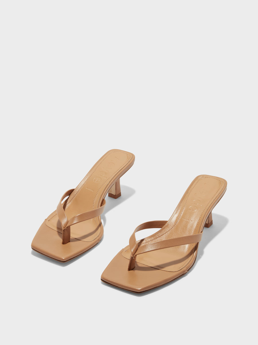 Wilma Leather Toe-Post Sandals