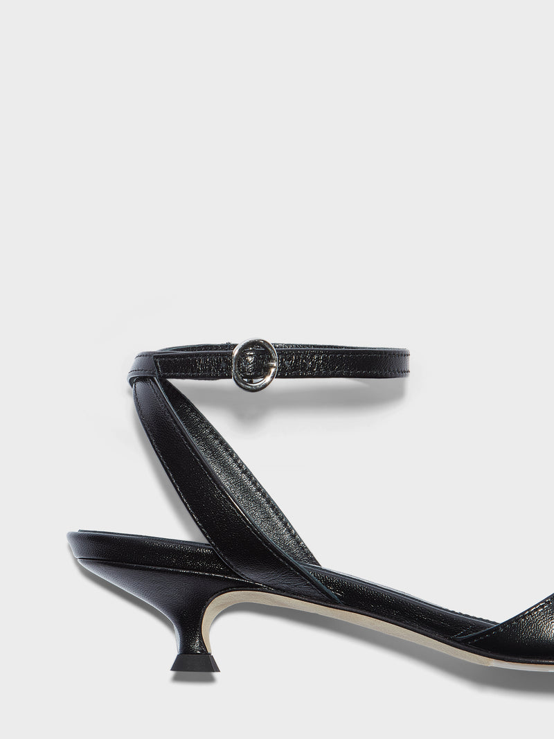 Zelia Kitten-Heel Sandals