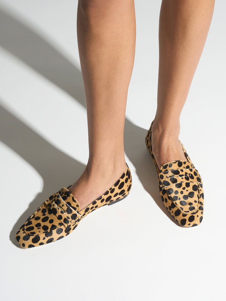 Alfie Leopard Loafers