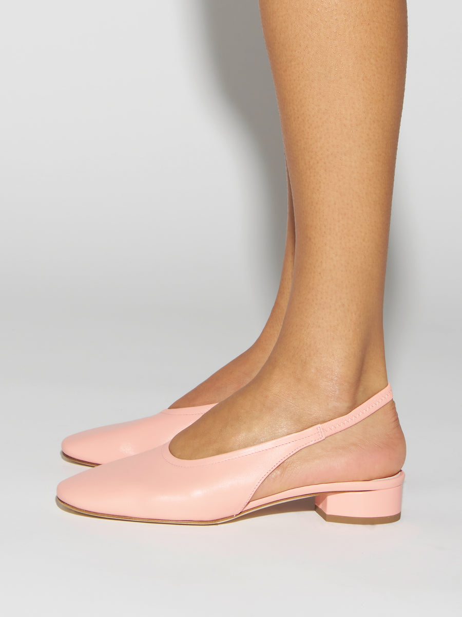 Aeyde | Dua Leather Flats for Women | Dusty Pink Nappa | Round Toe | Low Heel | How to Style