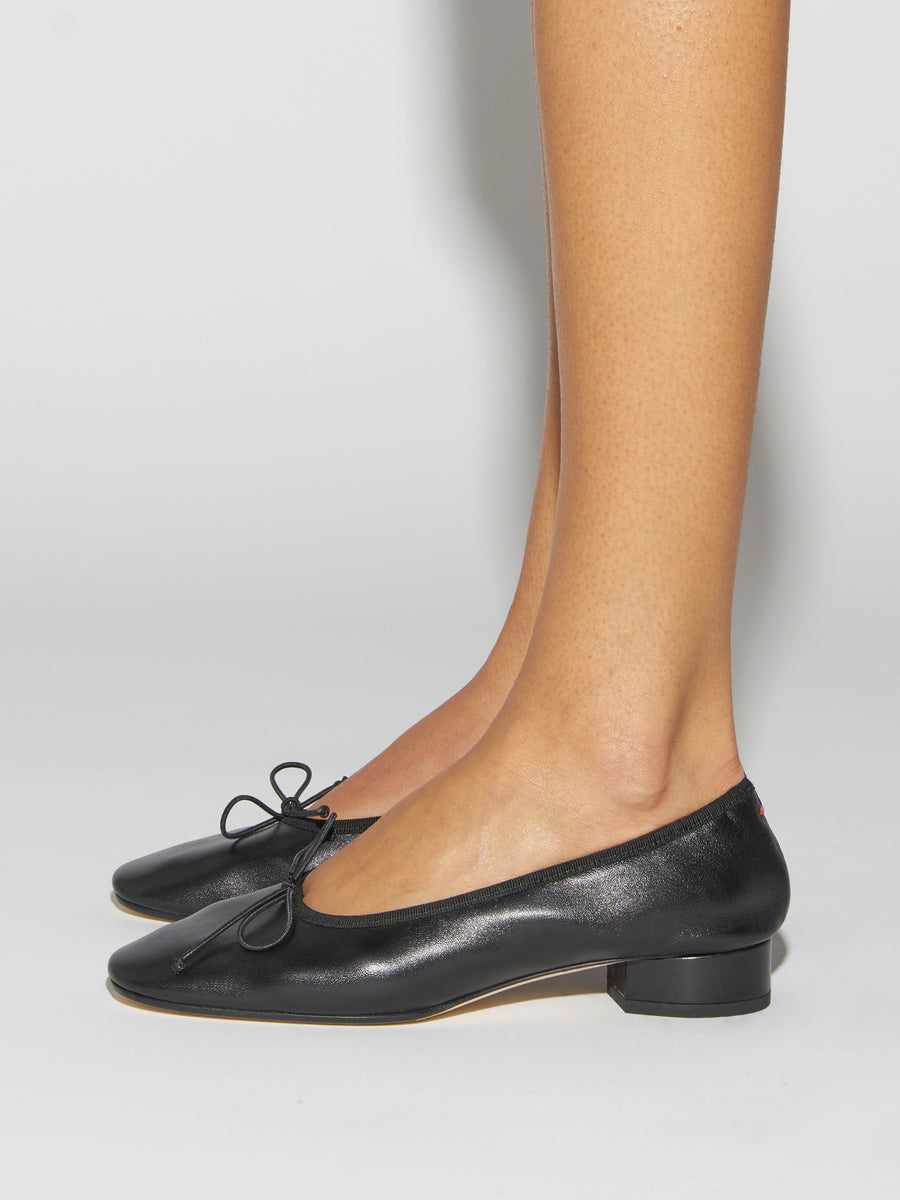 Aeyde | Onda Leather Flats for Women | Black Nappa | Round Toe | Low Heel | How to Style