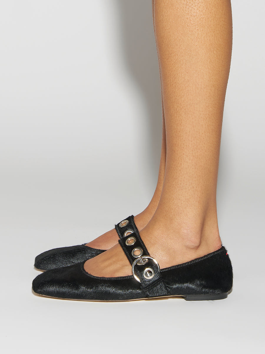 Uma Pony Hair Mary-Janes