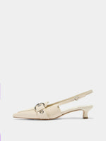 Davina Eyelet Slingback Pumps - Image 1