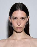Elona Large Palladium-Plated Hoop Earrings - Image 3