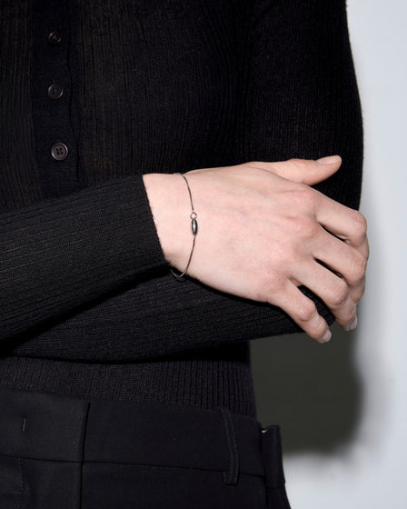 Aeyde | Sony Palladium-Plated Chain Bracelet for Women | Luxury Materials | Handmade in Italy | How to Style