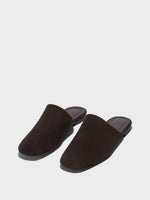 Rega Suede Round-Toe Mules - Image 3