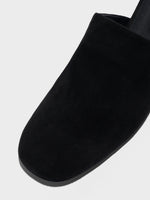 Rega Suede Round-Toe Mules - Image 4