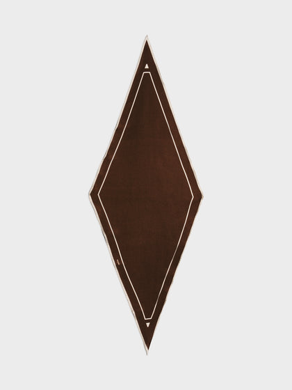 Aeyde | Soren Silk Scarf Scarves for Women | Moka Silk | Luxury Materials | Handmade in Italy