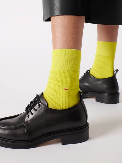 Aeyde | Jamie Cotton Socks Socks for Women | Apple | Luxury Materials | Handmade in Italy | How to Style