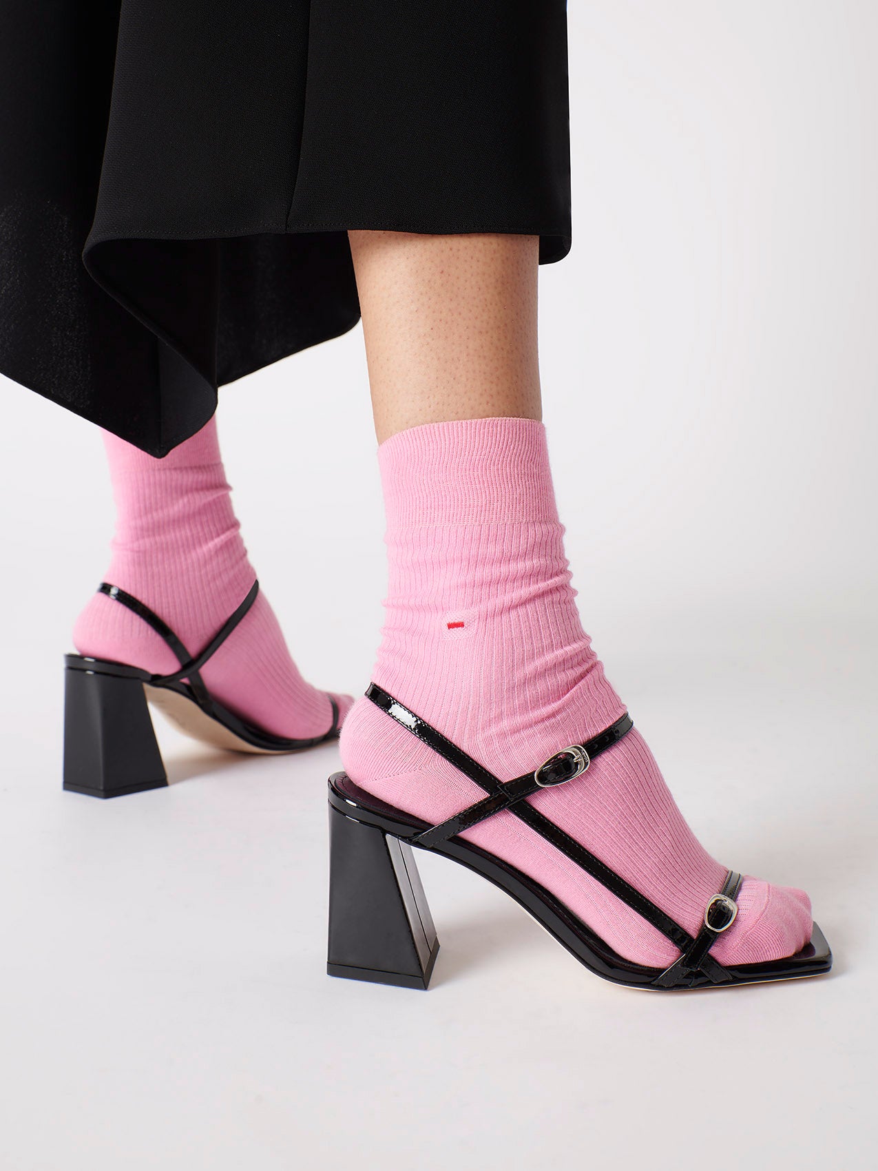 Aeyde | Jamie Cotton Socks Socks for Women | Pink | Luxury Materials | Handmade in Italy | How to Style